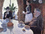 Paul Signac the dining room opus 152 oil painting